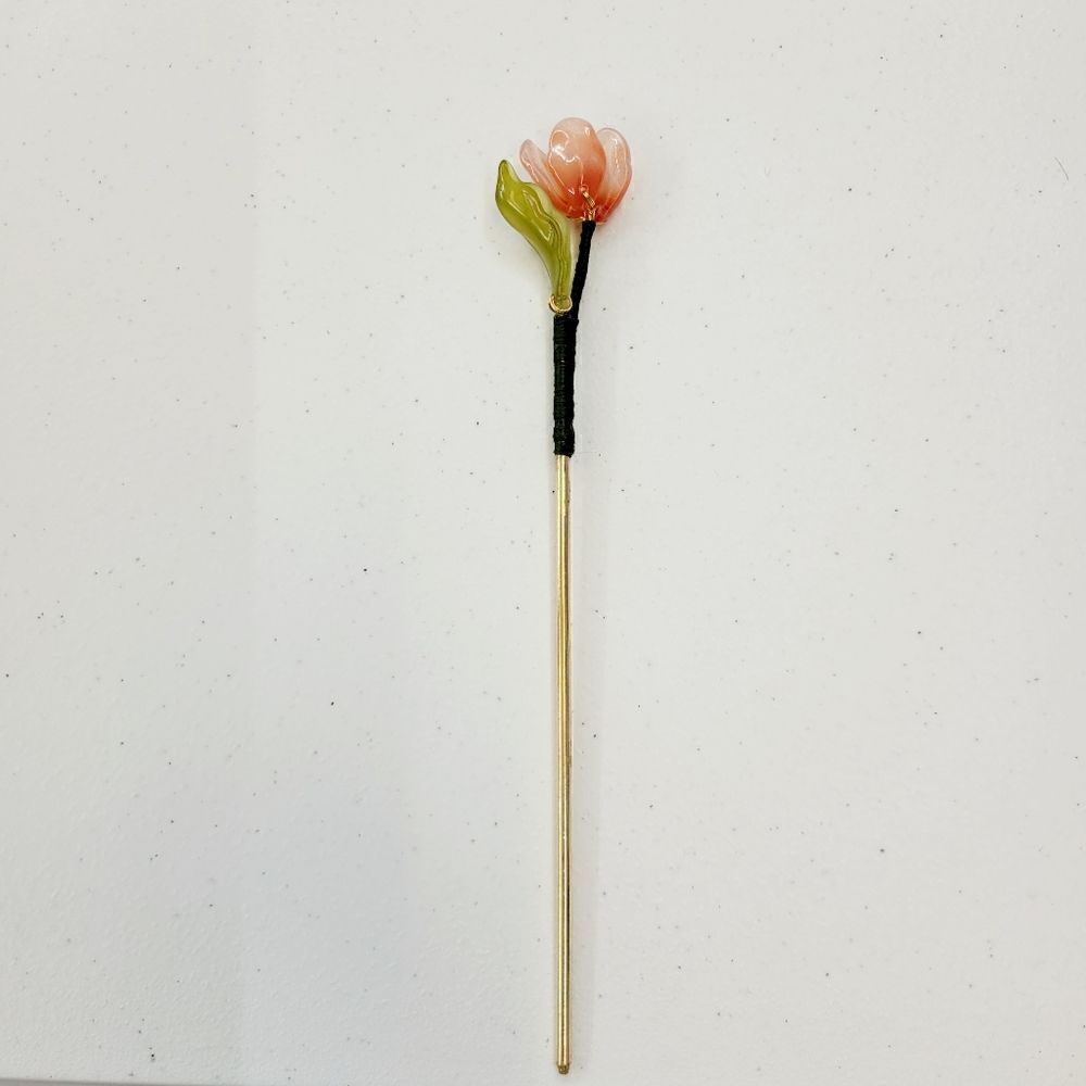 2/$20 Brand New Flower Gold Hair Pin